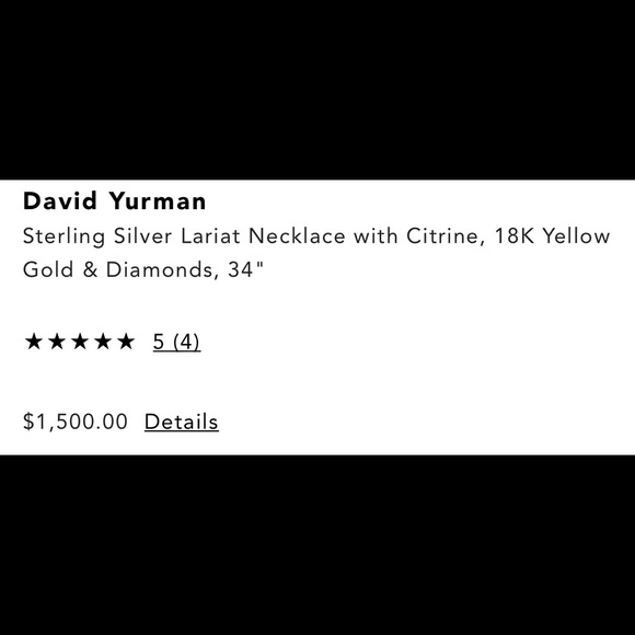 DAVID YURMAN STUNNING LARIAT NECKLACE WITH GEMSTONES ADJUSTABLE - Picture 9 of 11